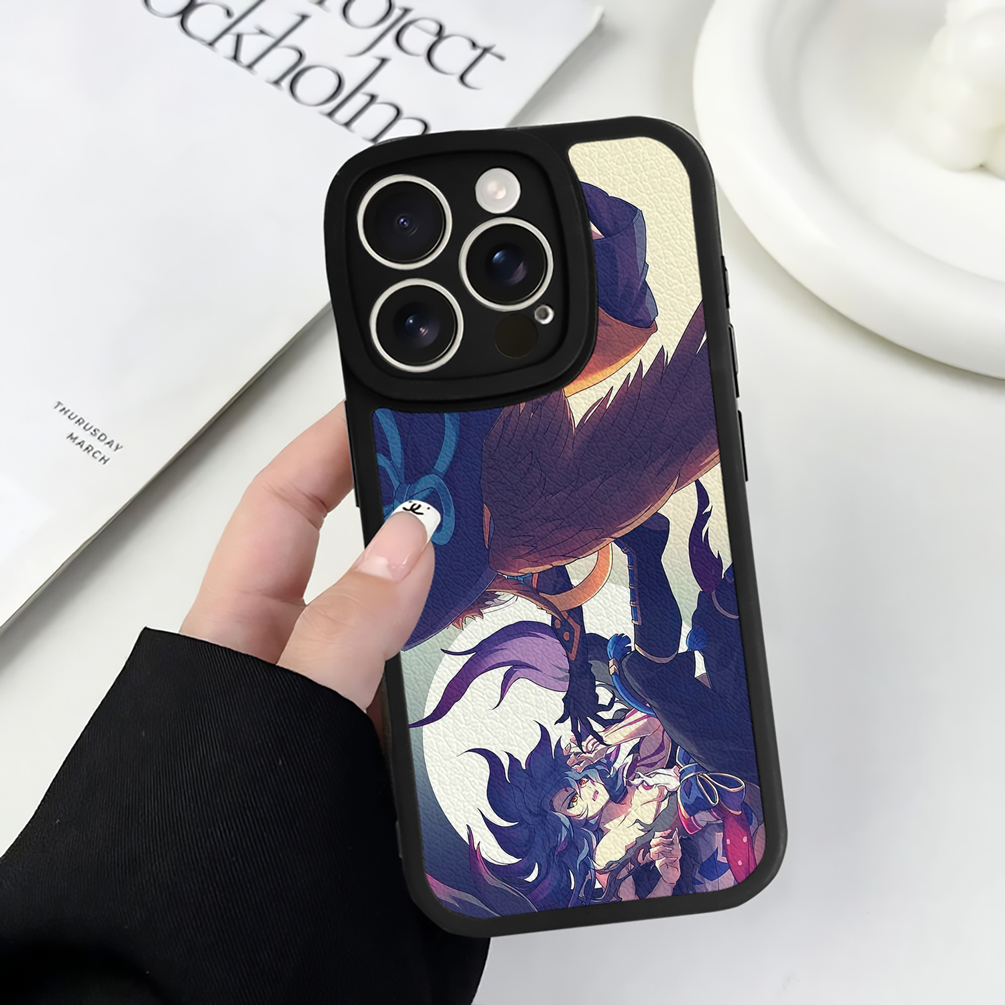 （画像用） 妖怪ウォッチ Yo-kai Watch 【iPhone 16シリーズ対応】シリコンスマホケース（レザー調） 材質：シリコン